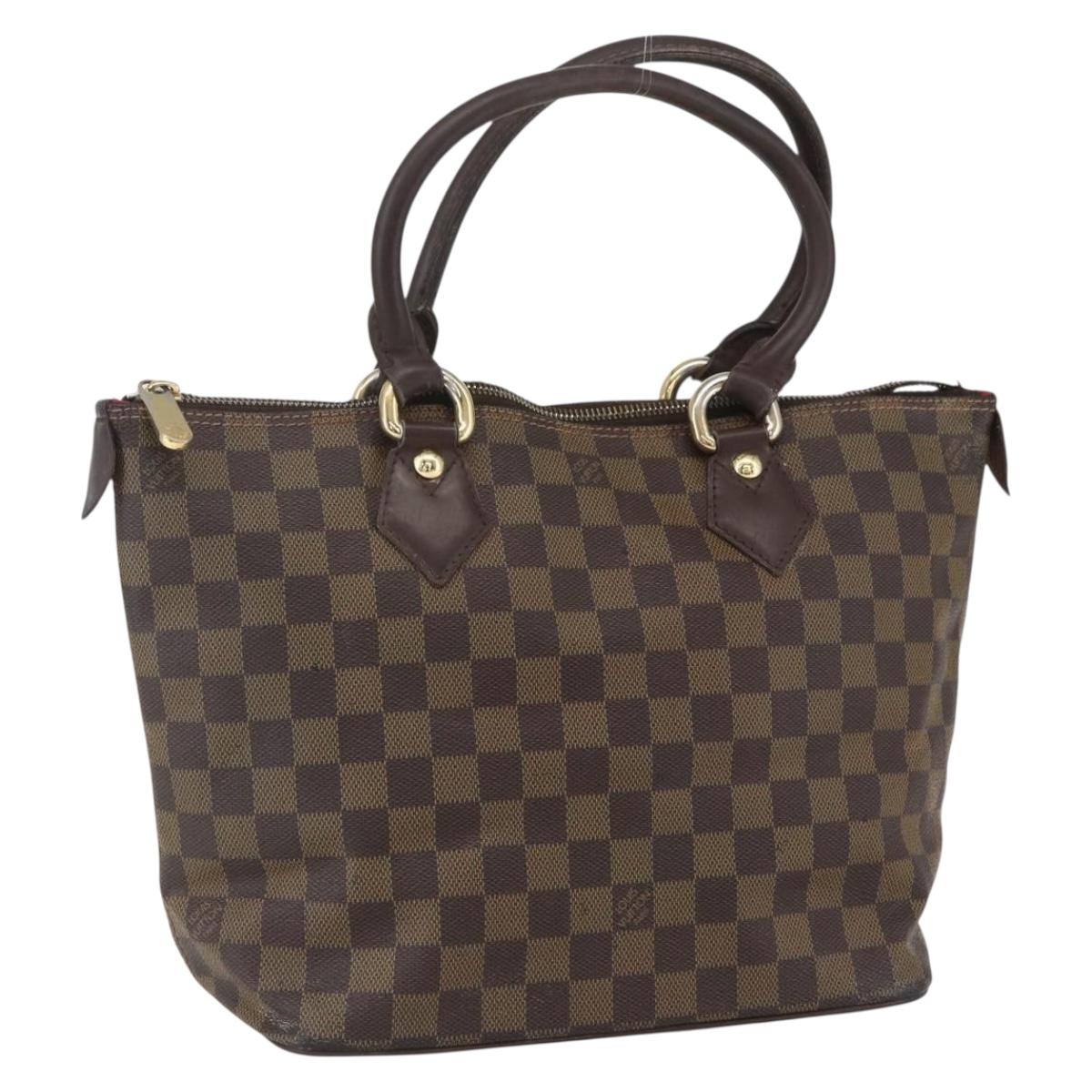 LOUIS VUITTON Damier Ebene Saleya PM Tote Bag N51183 LV Auth bs31629