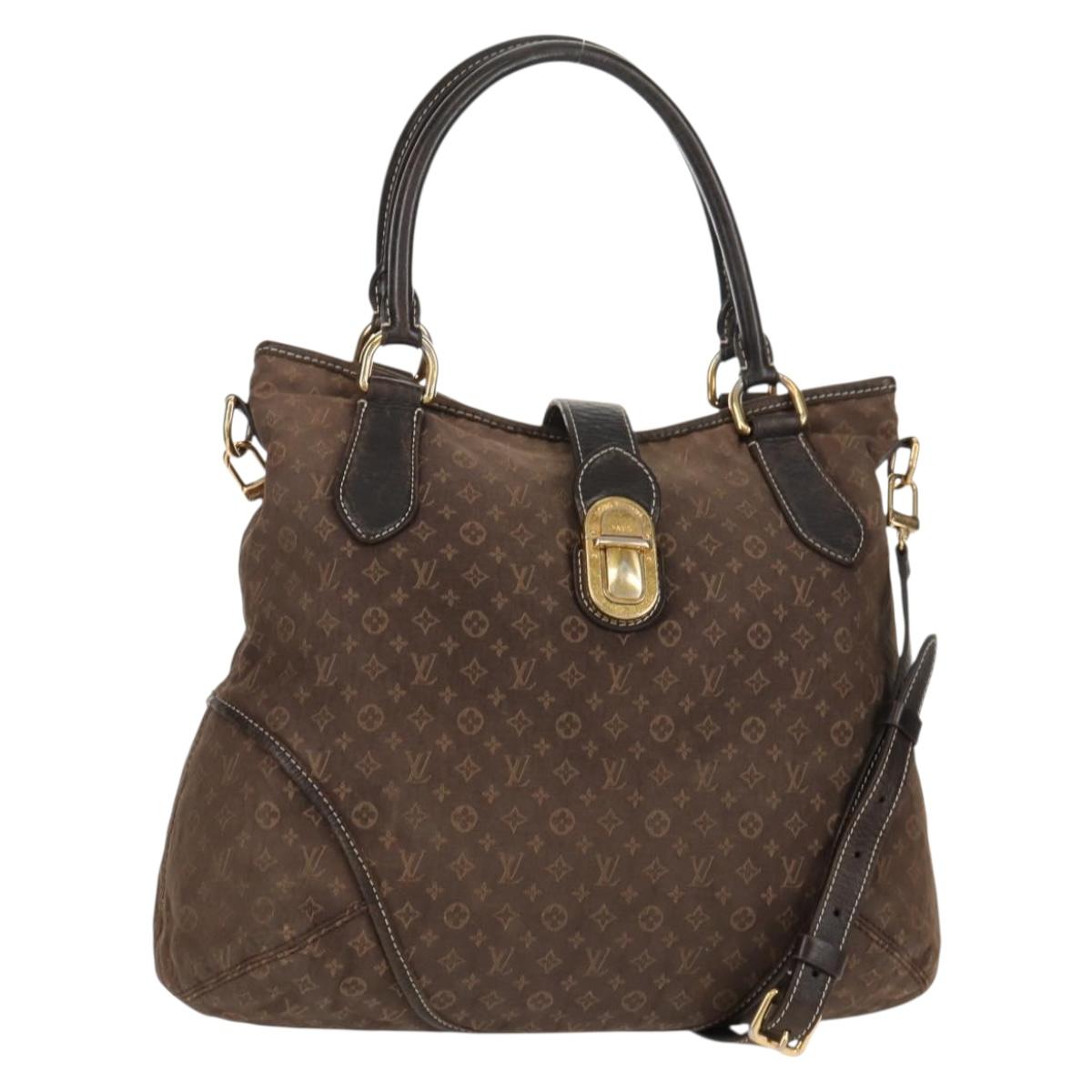 LOUIS VUITTON Monogram Idylle Elegy Hand Bag Black M56696 LV Auth bs31637