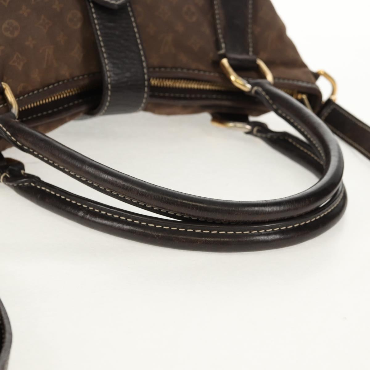 LOUIS VUITTON Monogram Idylle Elegy Hand Bag Black M56696 LV Auth bs31637