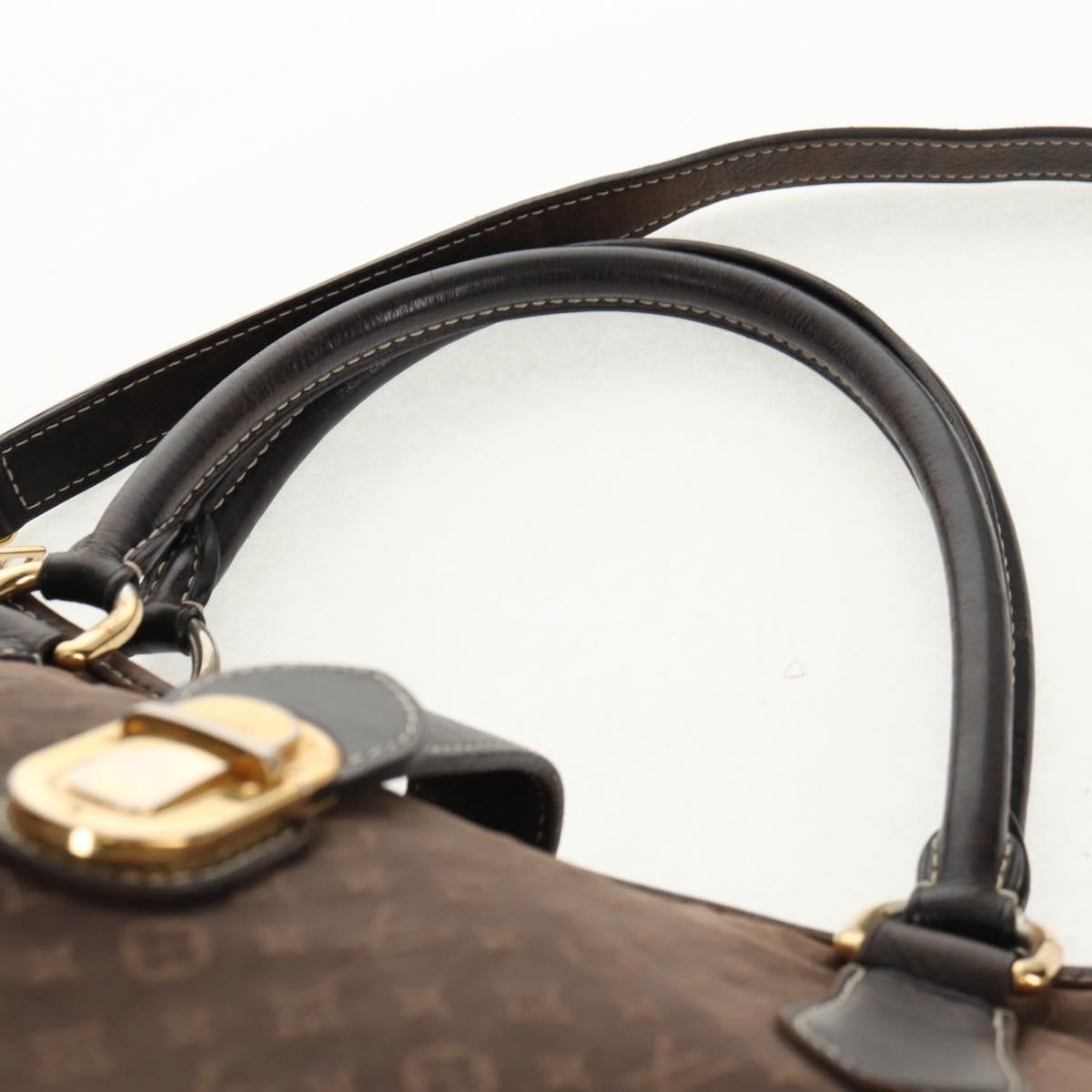 LOUIS VUITTON Monogram Idylle Elegy Hand Bag Black M56696 LV Auth bs31637