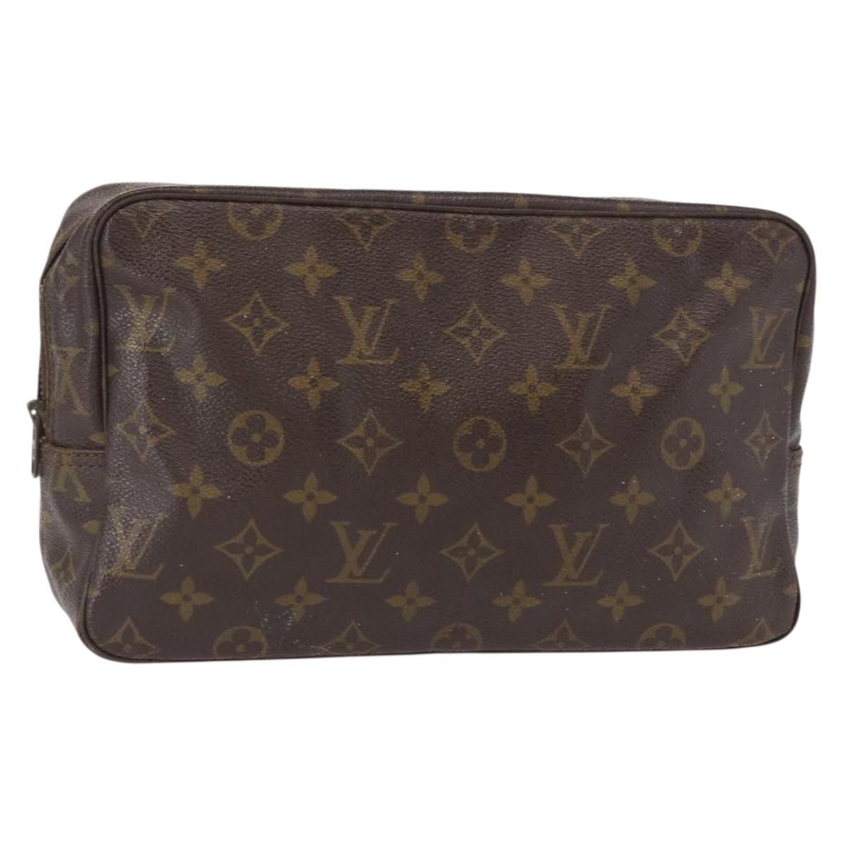 LOUIS VUITTON Monogram Trousse Toilette 28 Clutch Bag M47522 LV Auth bs31665