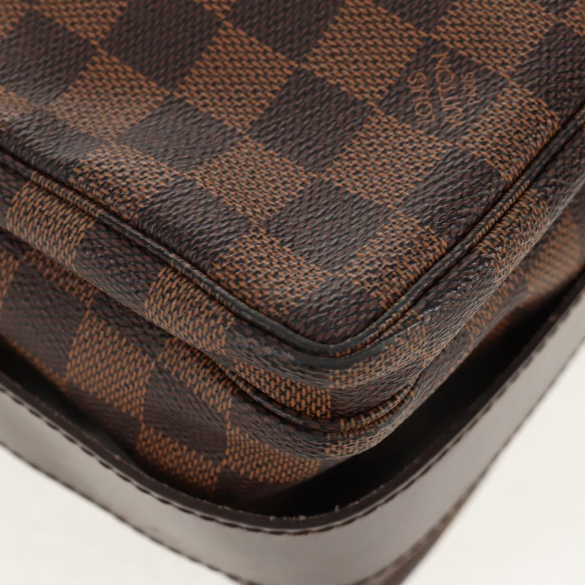 LOUIS VUITTON Damier Ebene Naviglio Shoulder Bag N45255 LV Auth bs31667