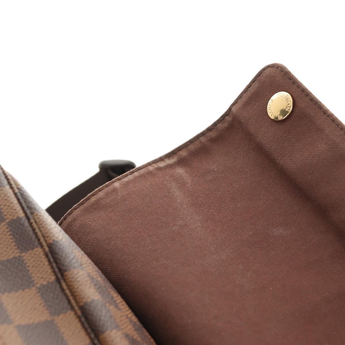 LOUIS VUITTON Damier Ebene Naviglio Shoulder Bag N45255 LV Auth bs31667