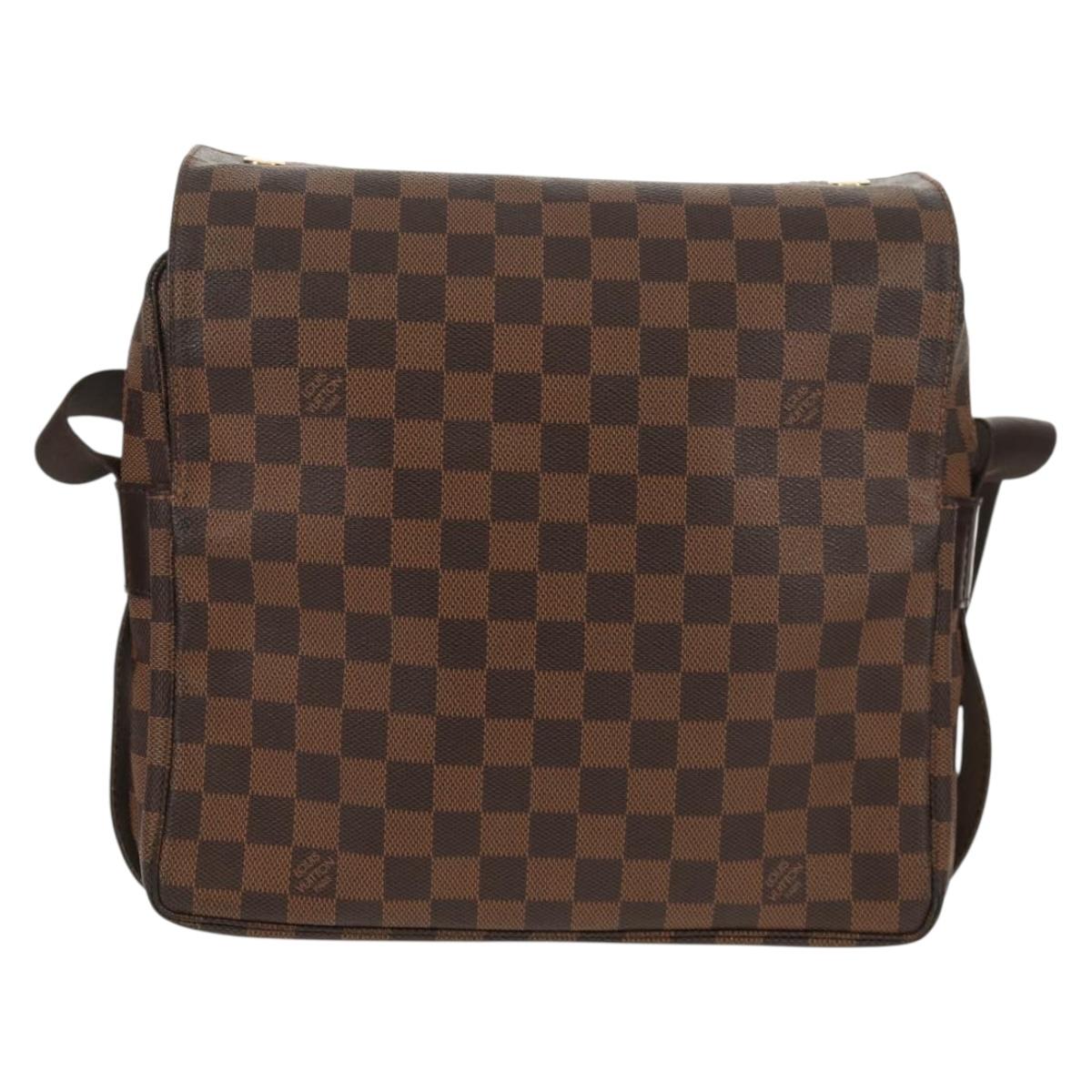 LOUIS VUITTON Damier Ebene Naviglio Shoulder Bag N45255 LV Auth bs31667