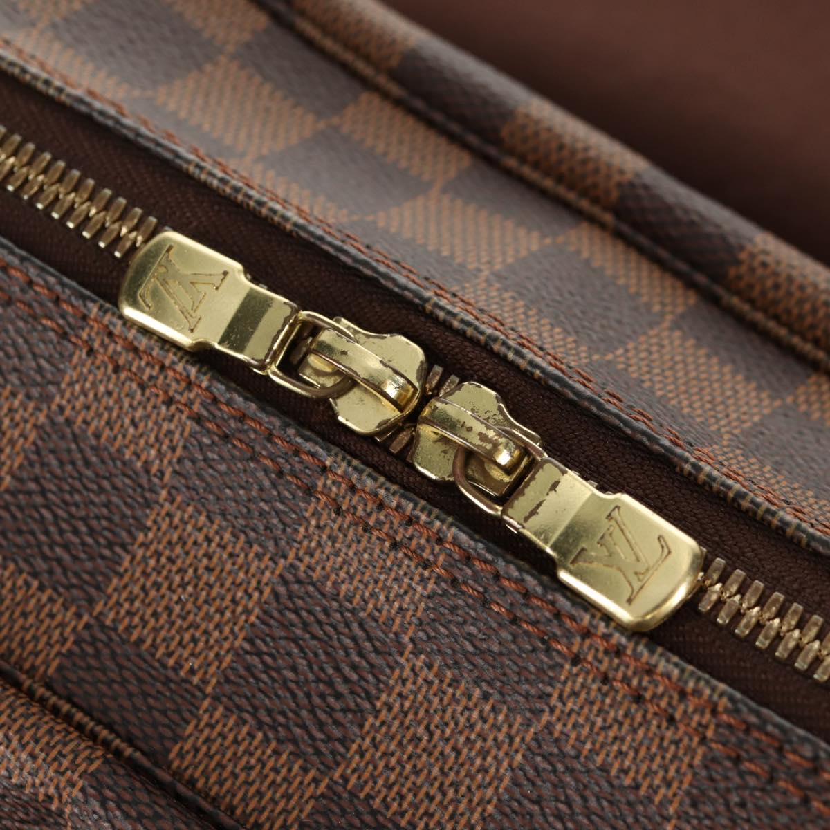LOUIS VUITTON Damier Ebene Naviglio Shoulder Bag N45255 LV Auth bs31667