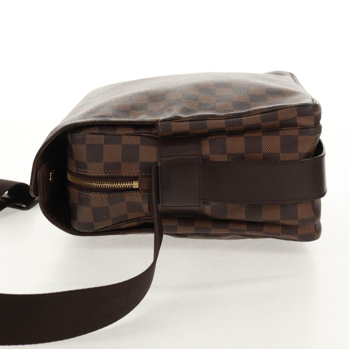 LOUIS VUITTON Damier Ebene Naviglio Shoulder Bag N45255 LV Auth bs31667