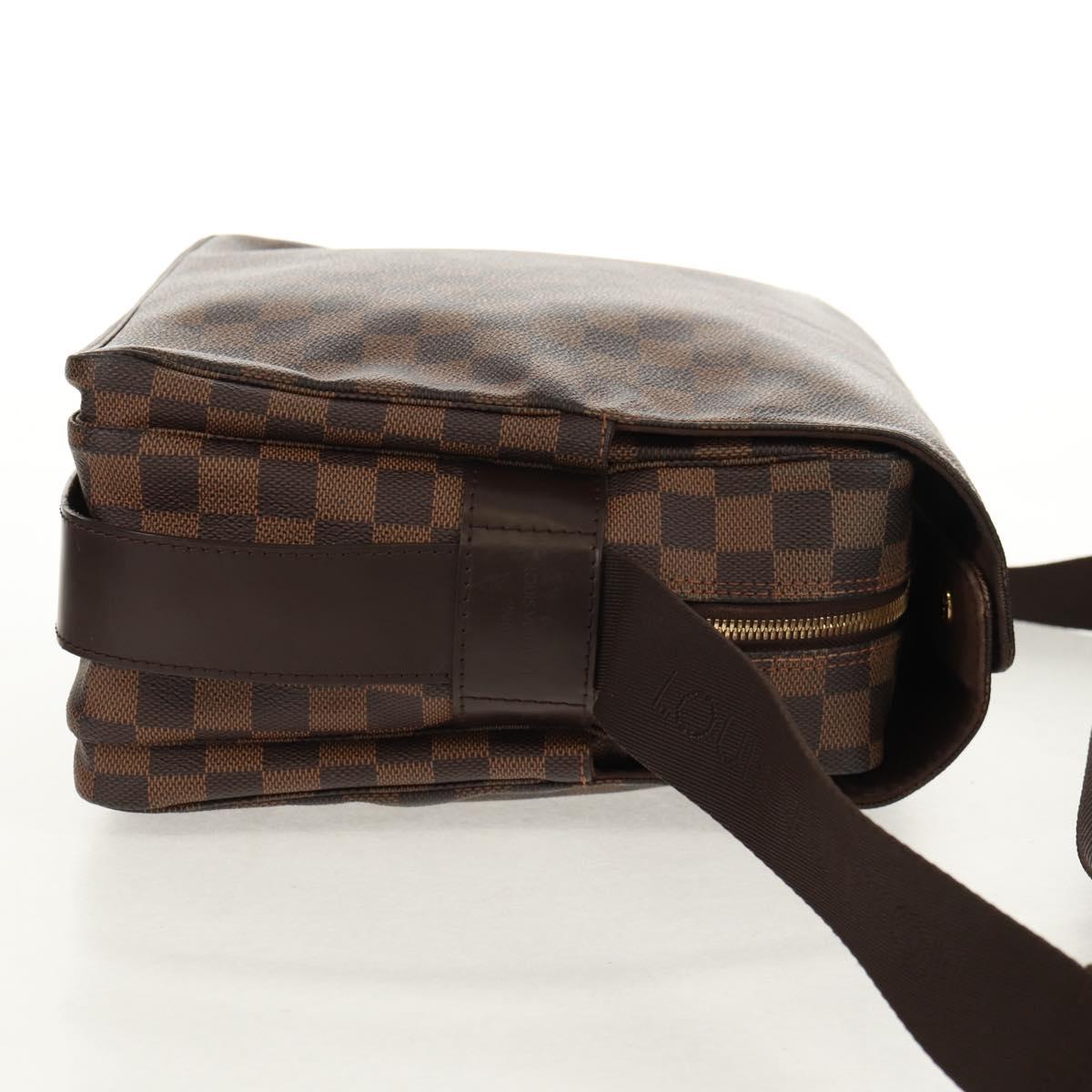 LOUIS VUITTON Damier Ebene Naviglio Shoulder Bag N45255 LV Auth bs31667
