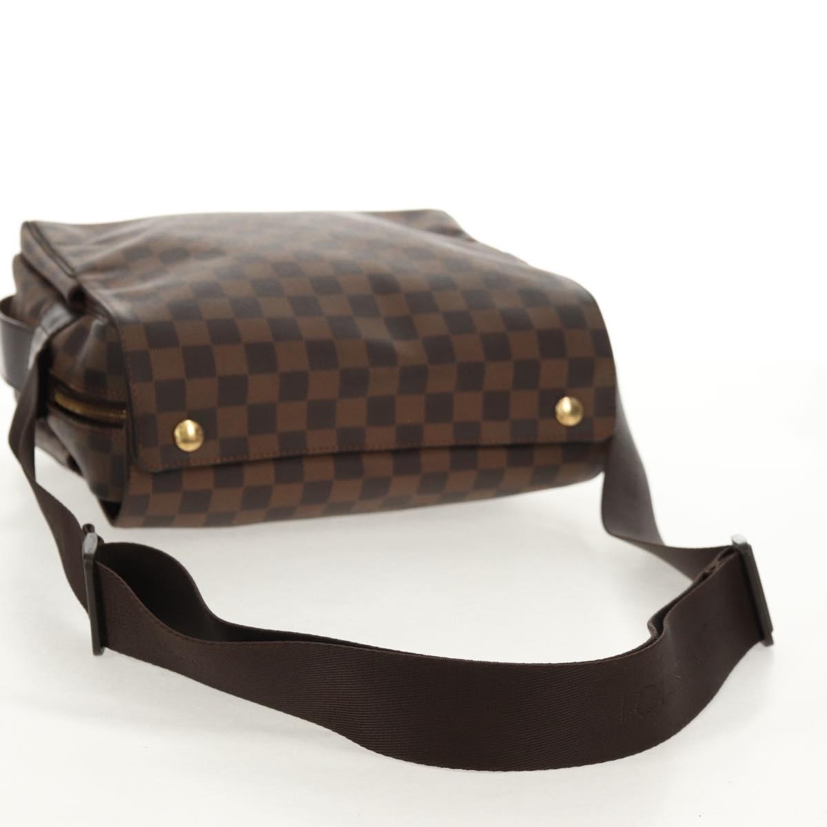 LOUIS VUITTON Damier Ebene Naviglio Shoulder Bag N45255 LV Auth bs31667