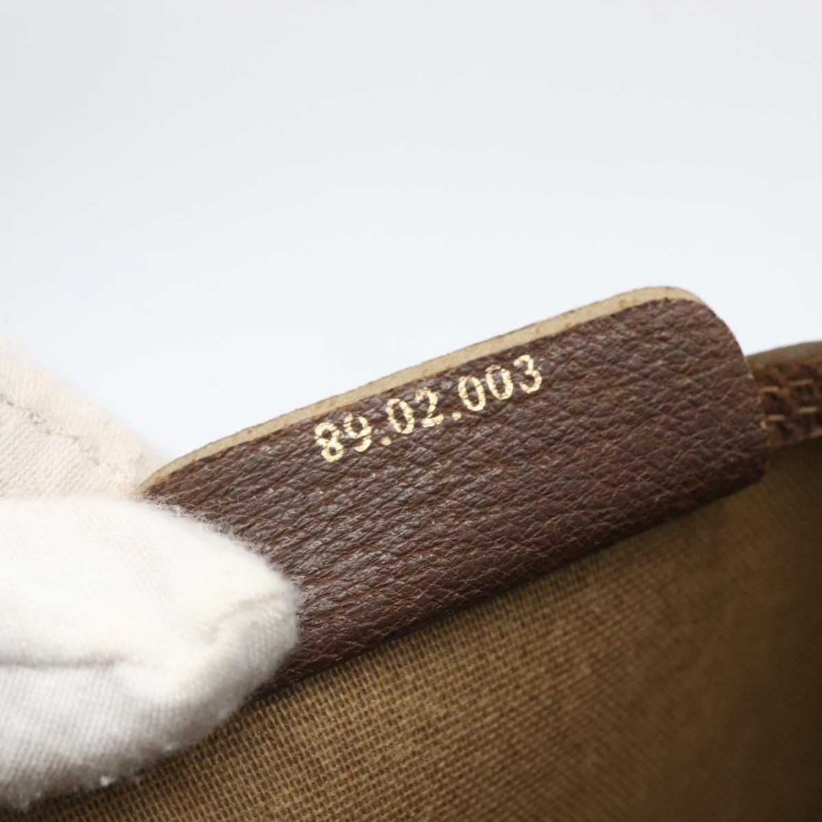 GUCCI GG Supreme Web Sherry Line Tote Bag PVC Beige Gold 89 02 003 Auth bs31685