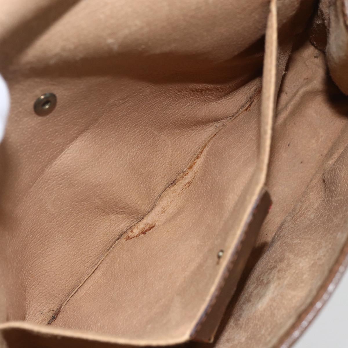 GUCCI GG Supreme Web Sherry Line Bag PVC Beige Gold 89 01 030 Auth bs31688