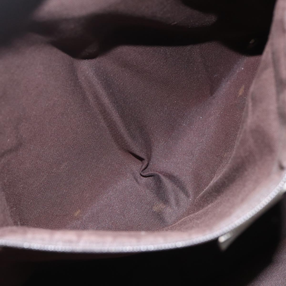 GUCCI GG Canvas Guccissima Tote Bag Leather Outlet Silver 238696 Auth bs31696