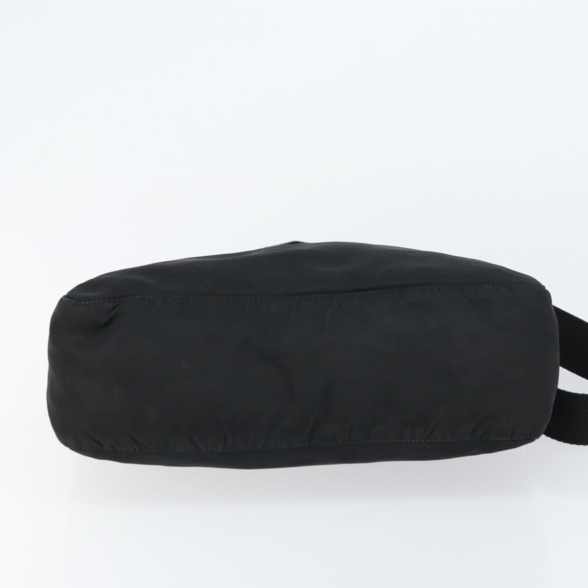 PRADA Shoulder Bag Nylon Black Silver Auth bs31714