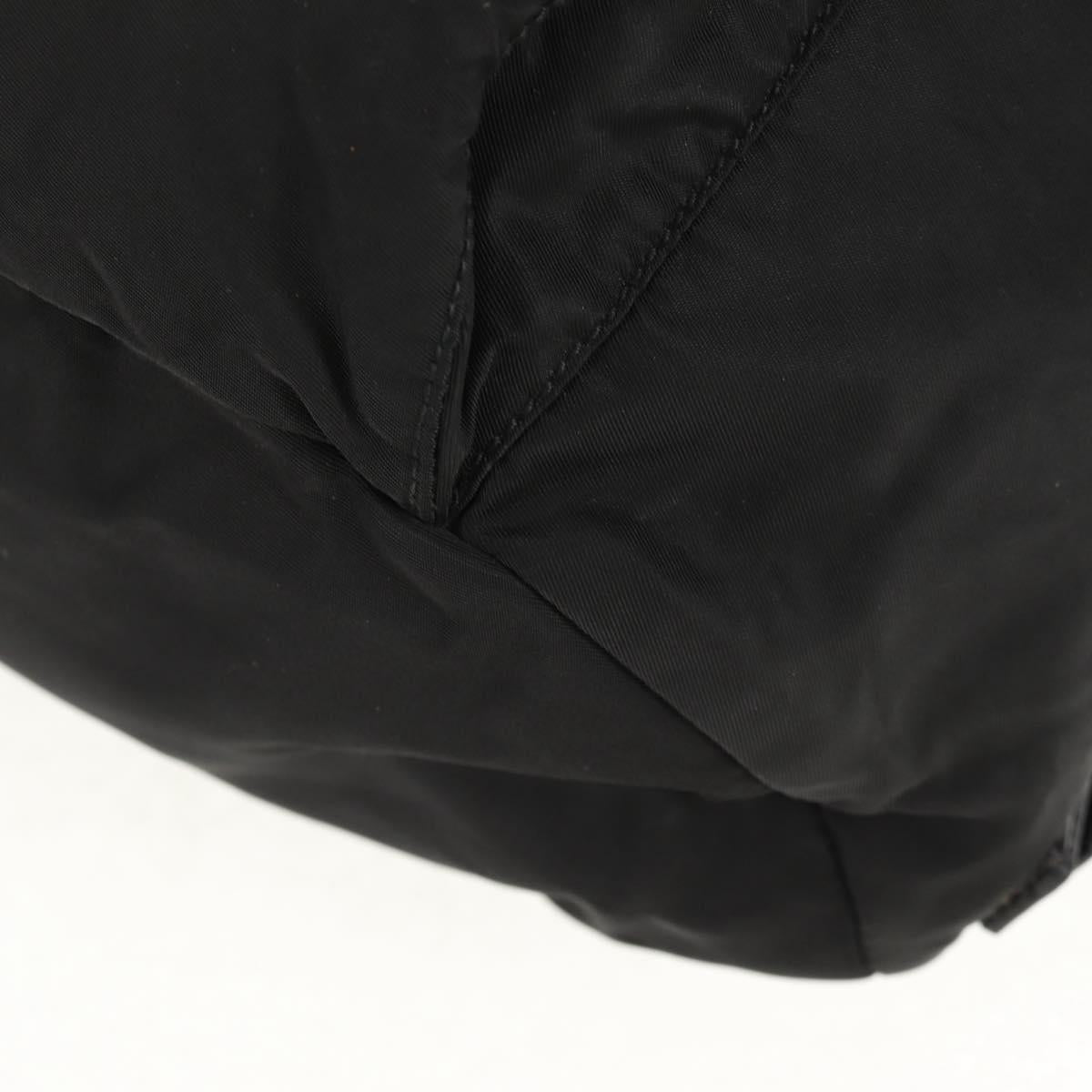 PRADA Backpack Nylon Black Silver Auth bs31715