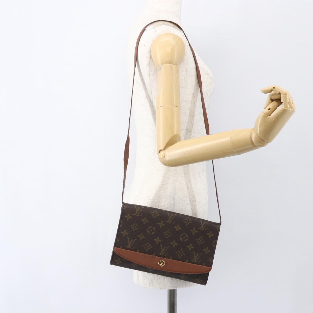LOUIS VUITTON Monogram Bordeaux 24 Shoulder Bag M51798 LV Auth bs31720