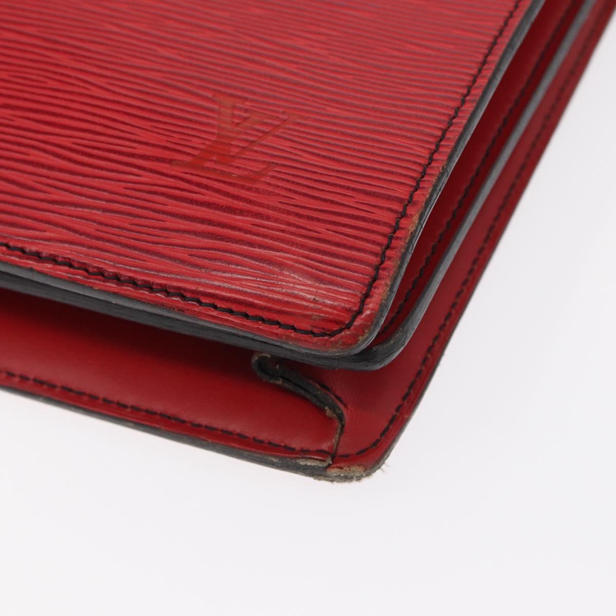LOUIS VUITTON Epi Serviette Conseiller Business Bag Red M54427 LV Auth bs31722