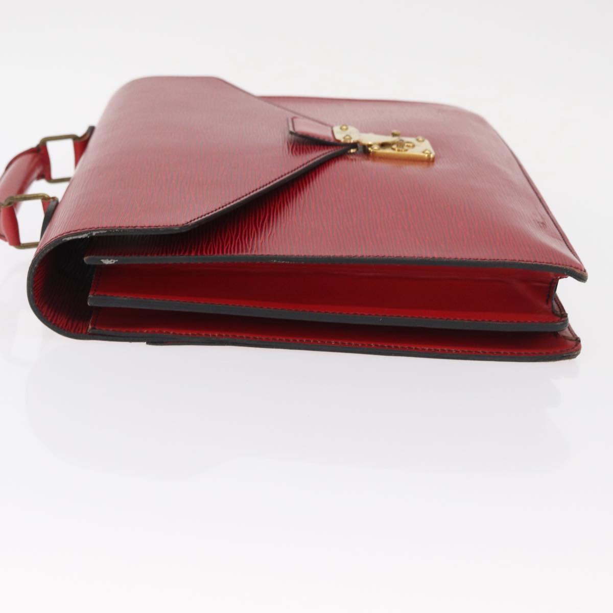 LOUIS VUITTON Epi Serviette Conseiller Business Bag Red M54427 LV Auth bs31722