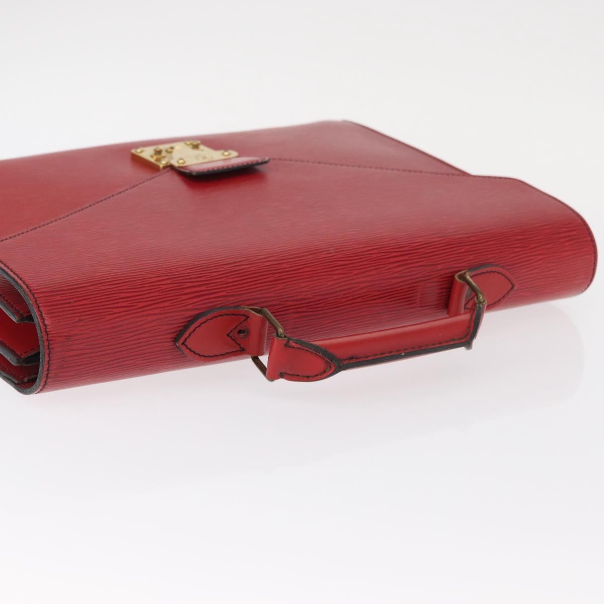 LOUIS VUITTON Epi Serviette Conseiller Business Bag Red M54427 LV Auth bs31722