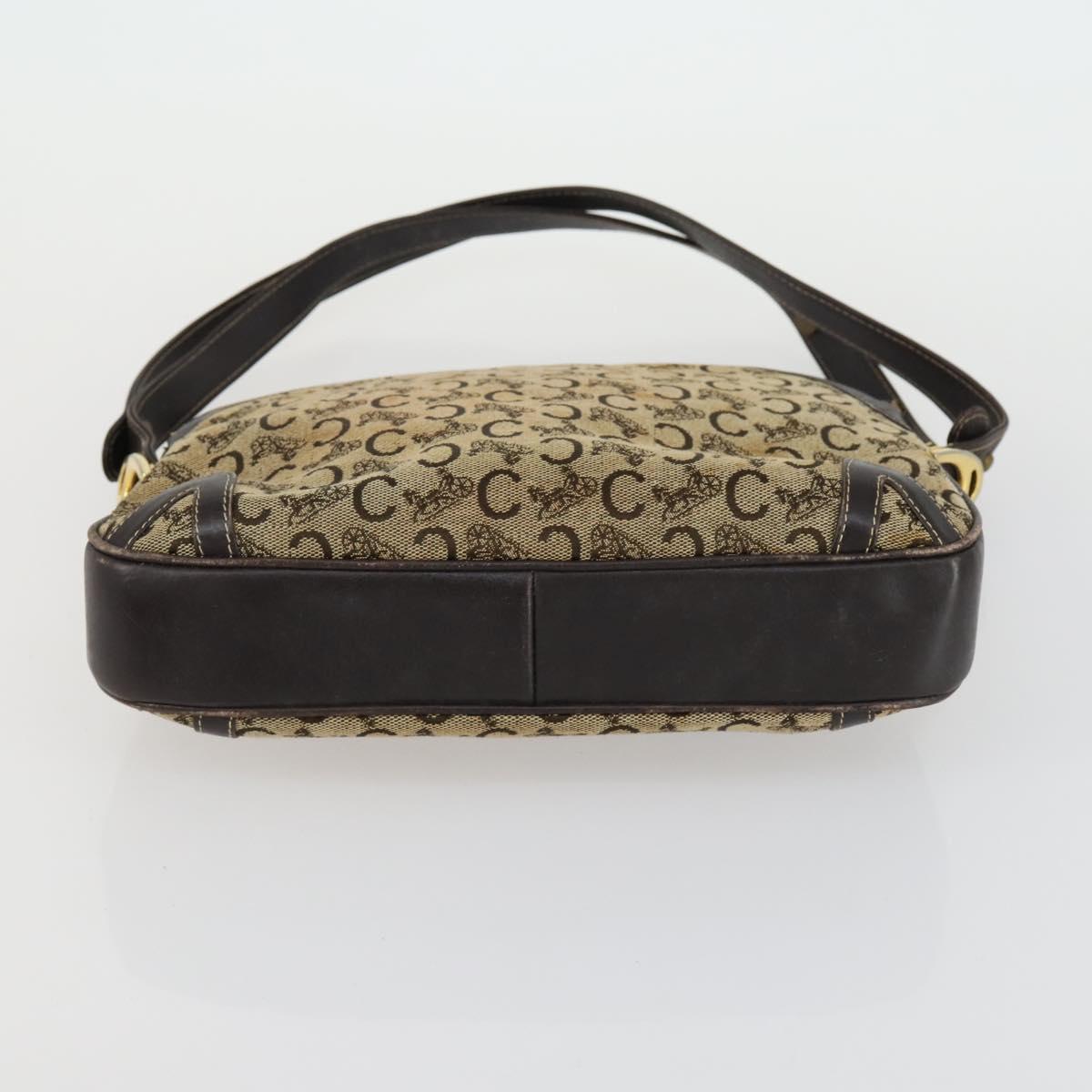 CELINE Macadam Canvas Shoulder Bag 3 Set Brown Red Auth bs31735