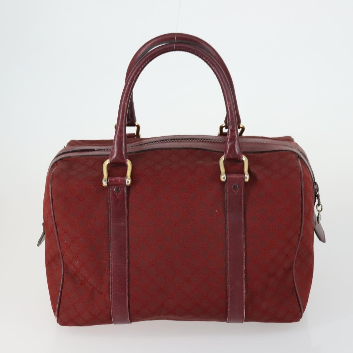 CELINE Macadam Canvas Shoulder Bag 3 Set Brown Red Auth bs31735