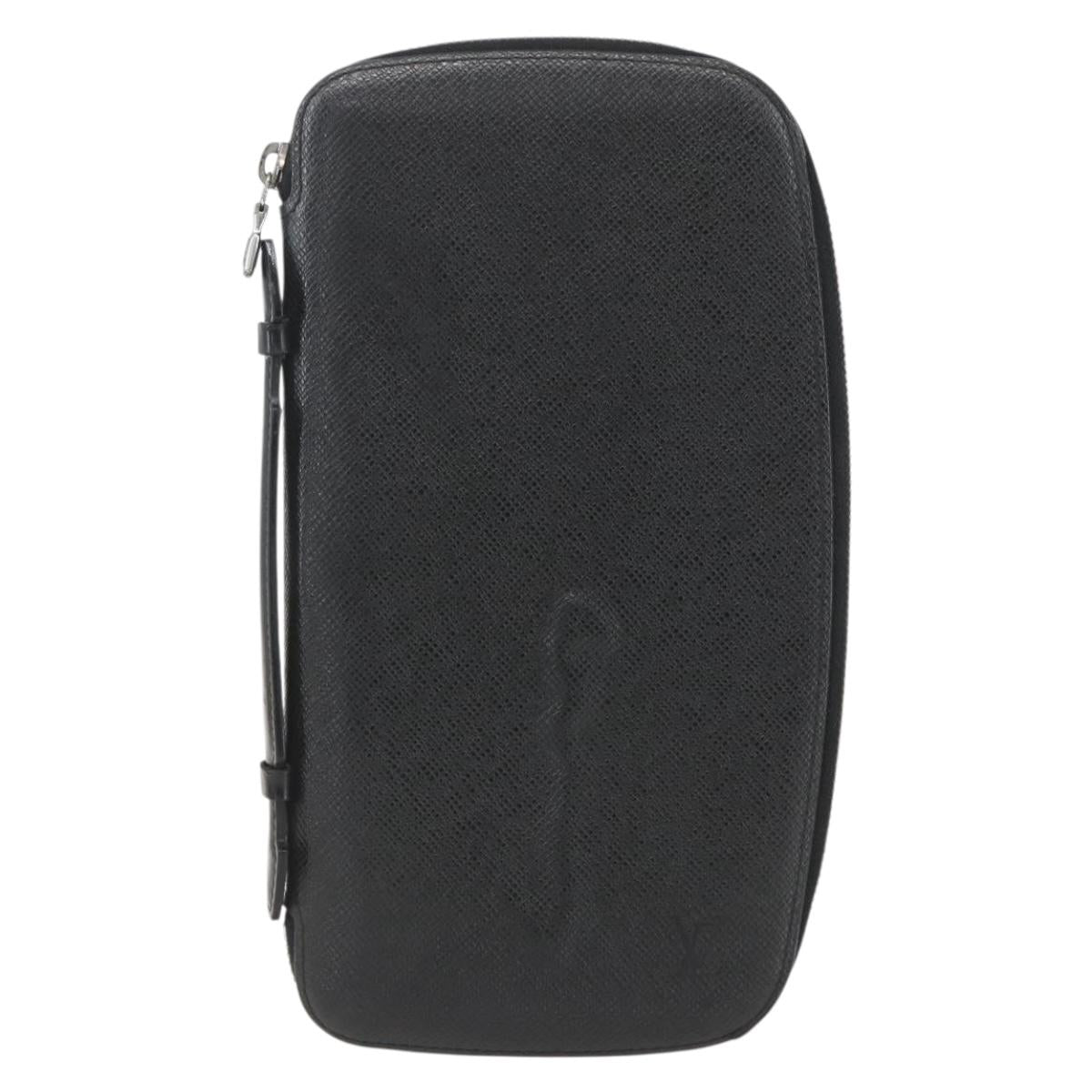 LOUIS VUITTON Taiga Organizer Atoll Travel Case Ardoise M30652 LV Auth bs31738