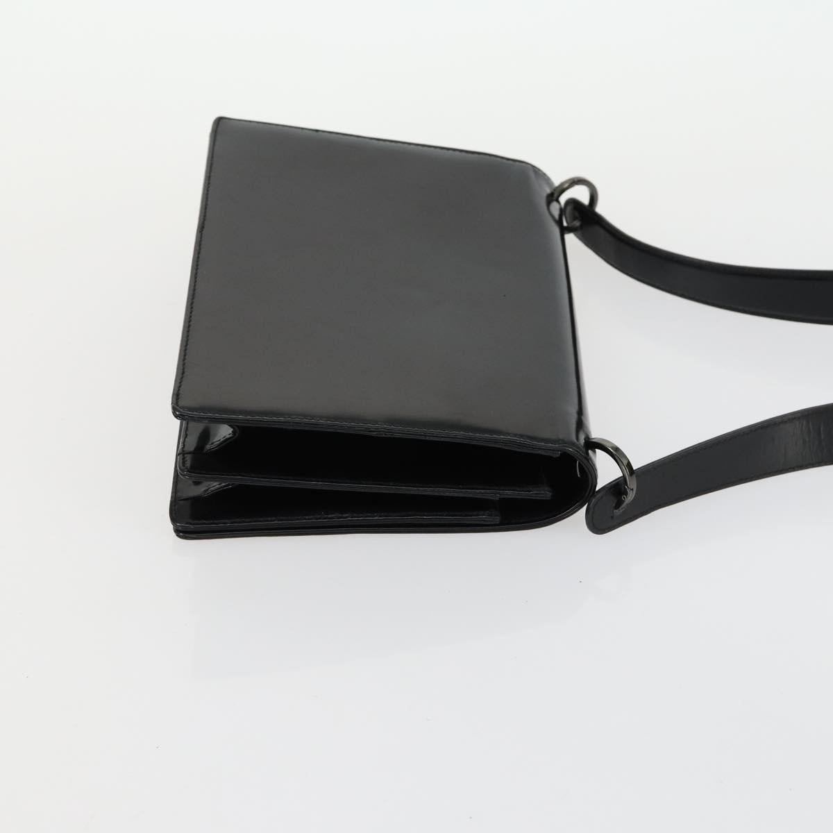 Salvatore Ferragamo Shoulder Bag Nylon Leather 3 Set Black Beige Auth bs31740