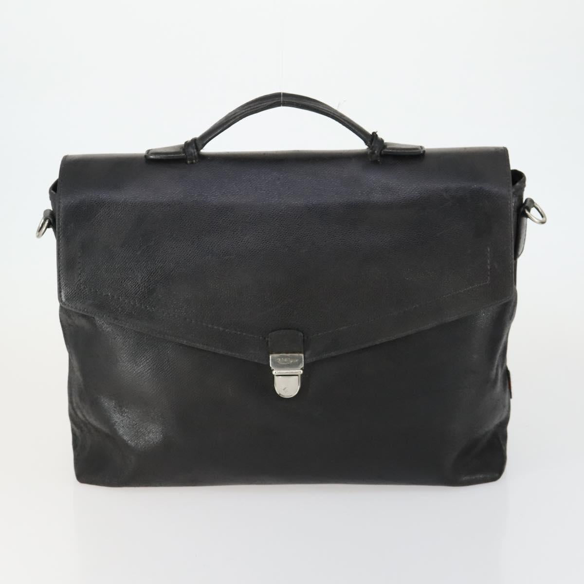 Salvatore Ferragamo Shoulder Bag Nylon Leather 3 Set Black Beige Auth bs31740