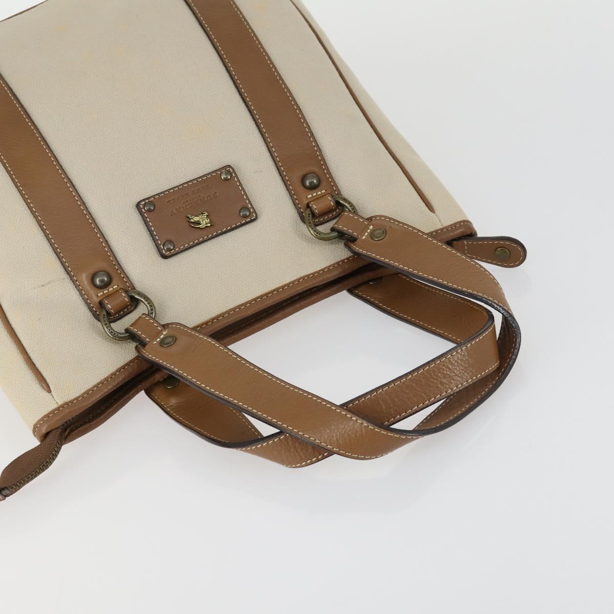 BURBERRY Tote Bag Nylon Canvas Leather 3 Set Beige Brown Auth bs31741