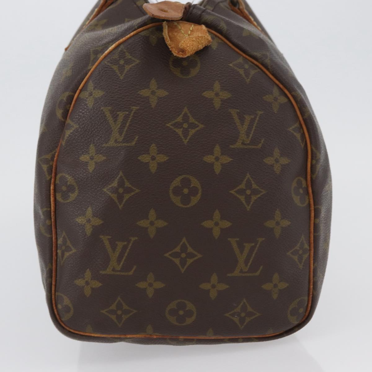 LOUIS VUITTON Monogram Speedy 30 Hand Bag M41526 LV Auth bs31769