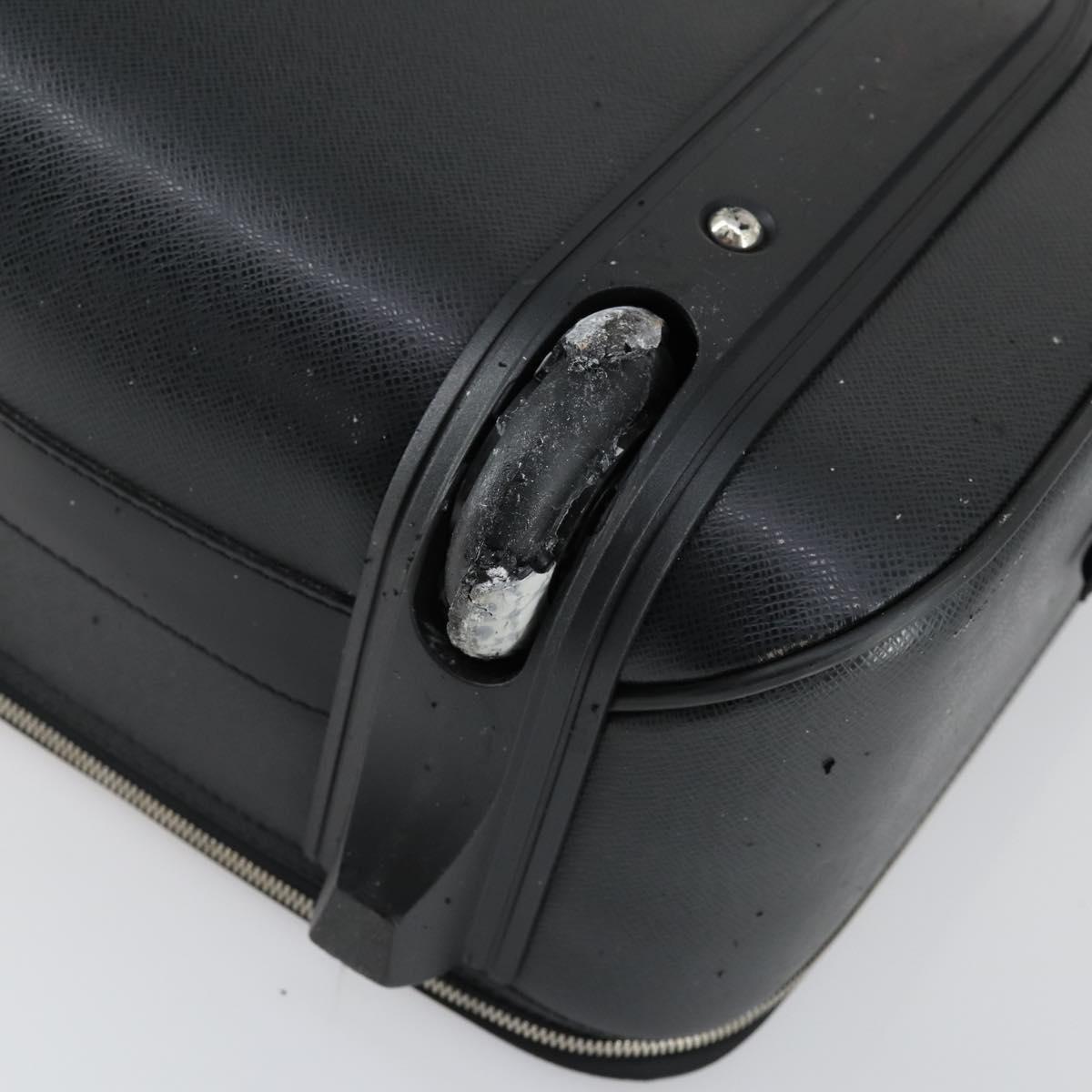 LOUIS VUITTON Taiga Pegas 55 Suitcase Black Boreal M32666 LV Auth bs31775