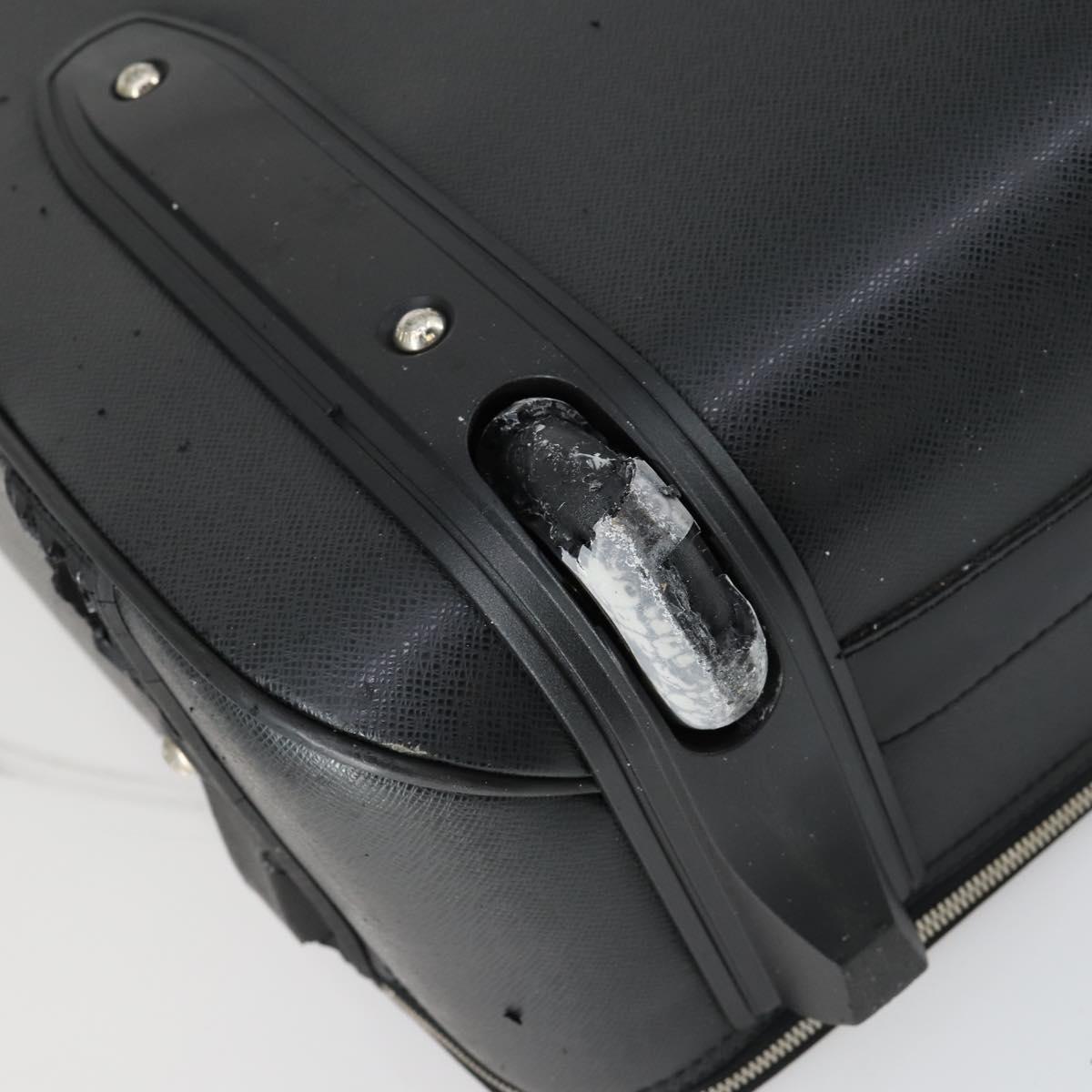 LOUIS VUITTON Taiga Pegas 55 Suitcase Black Boreal M32666 LV Auth bs31775
