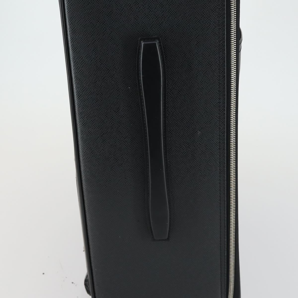 LOUIS VUITTON Taiga Pegas 55 Suitcase Black Boreal M32666 LV Auth bs31775