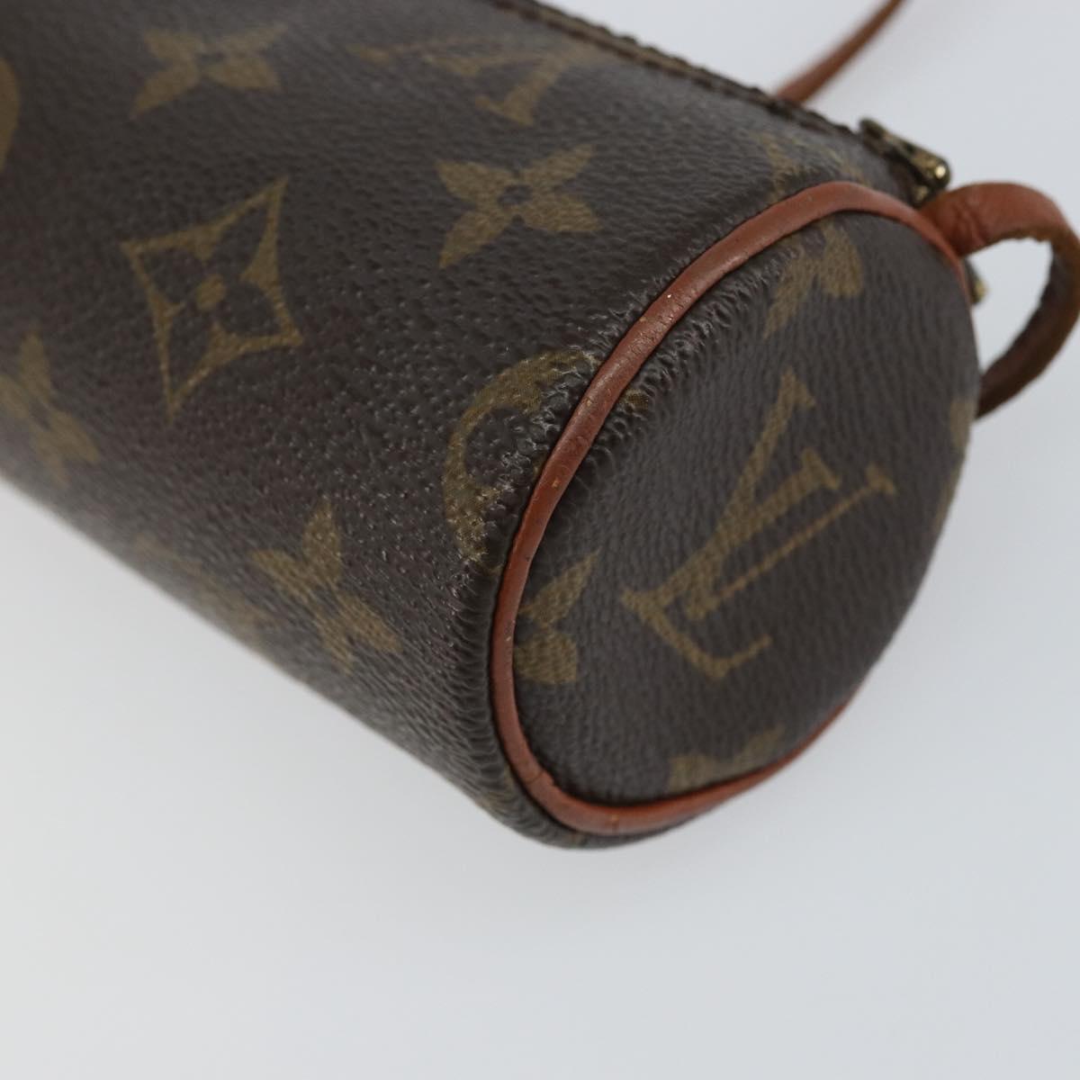 LOUIS VUITTON Monogram Papillon Pouch LV Auth bs31776