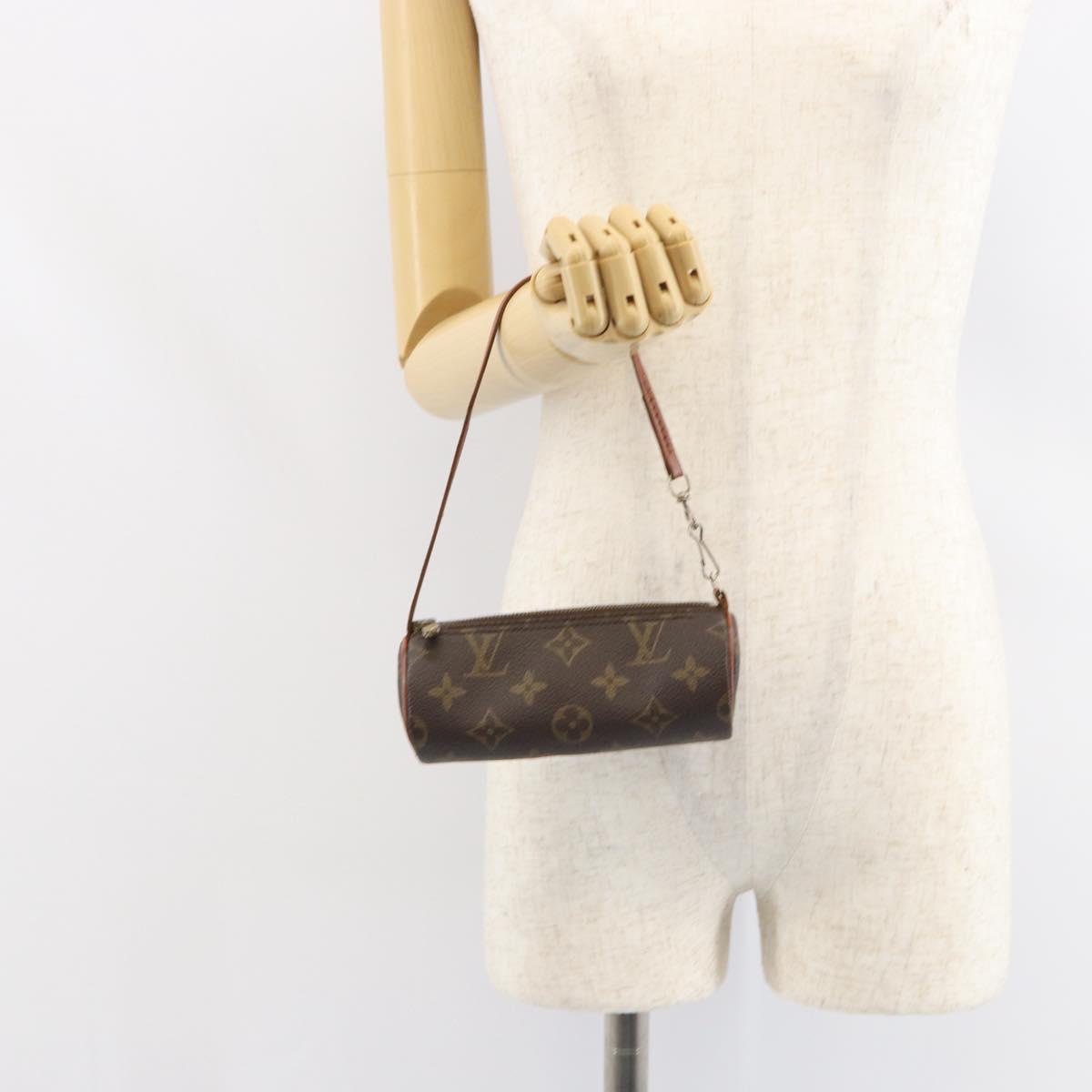 LOUIS VUITTON Monogram Papillon Pouch LV Auth bs31776