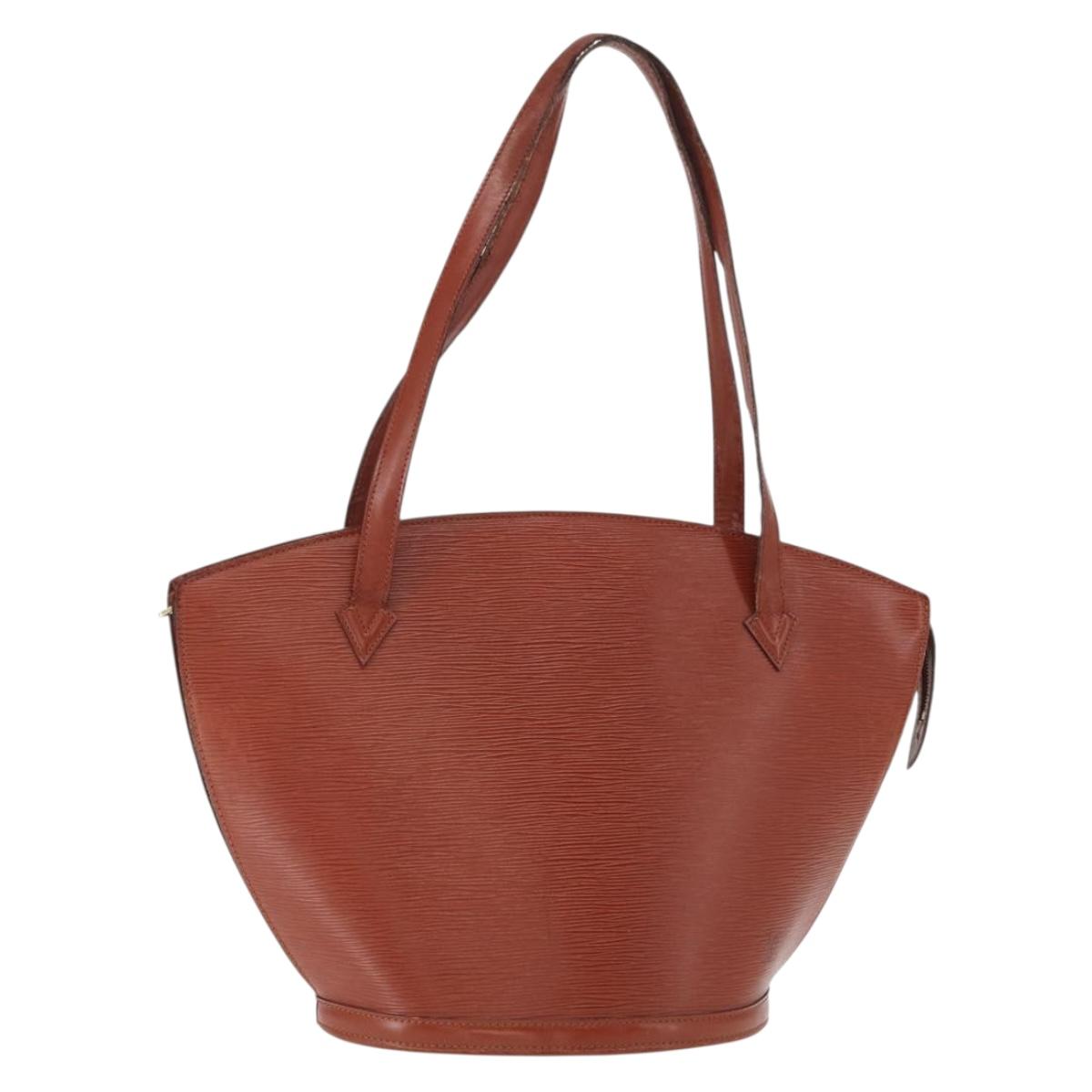 LOUIS VUITTON Epi Saint Jacques Shopping Shoulder Bag Brown M52263 Auth bs31780