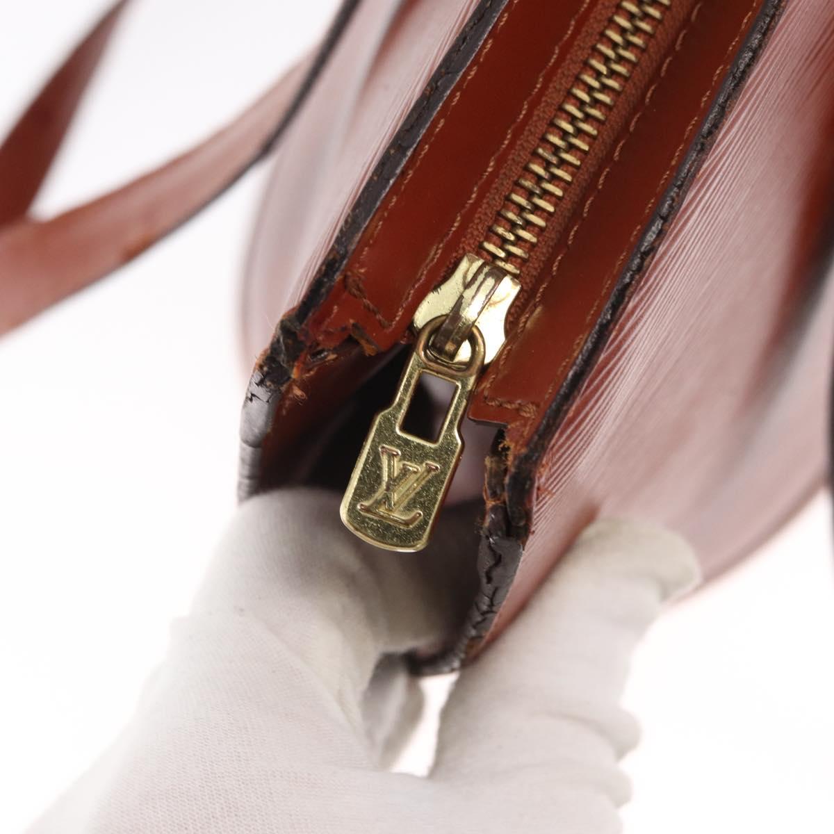 LOUIS VUITTON Epi Saint Jacques Shopping Shoulder Bag Brown M52263 Auth bs31780