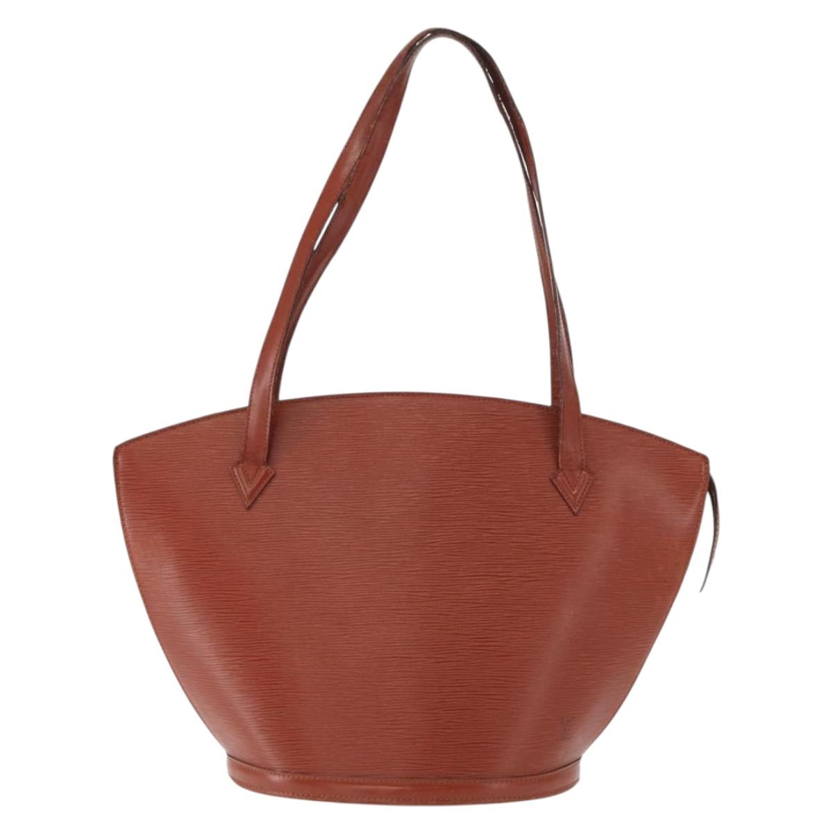LOUIS VUITTON Epi Saint Jacques Shopping Shoulder Bag Brown M52263 Auth bs31780