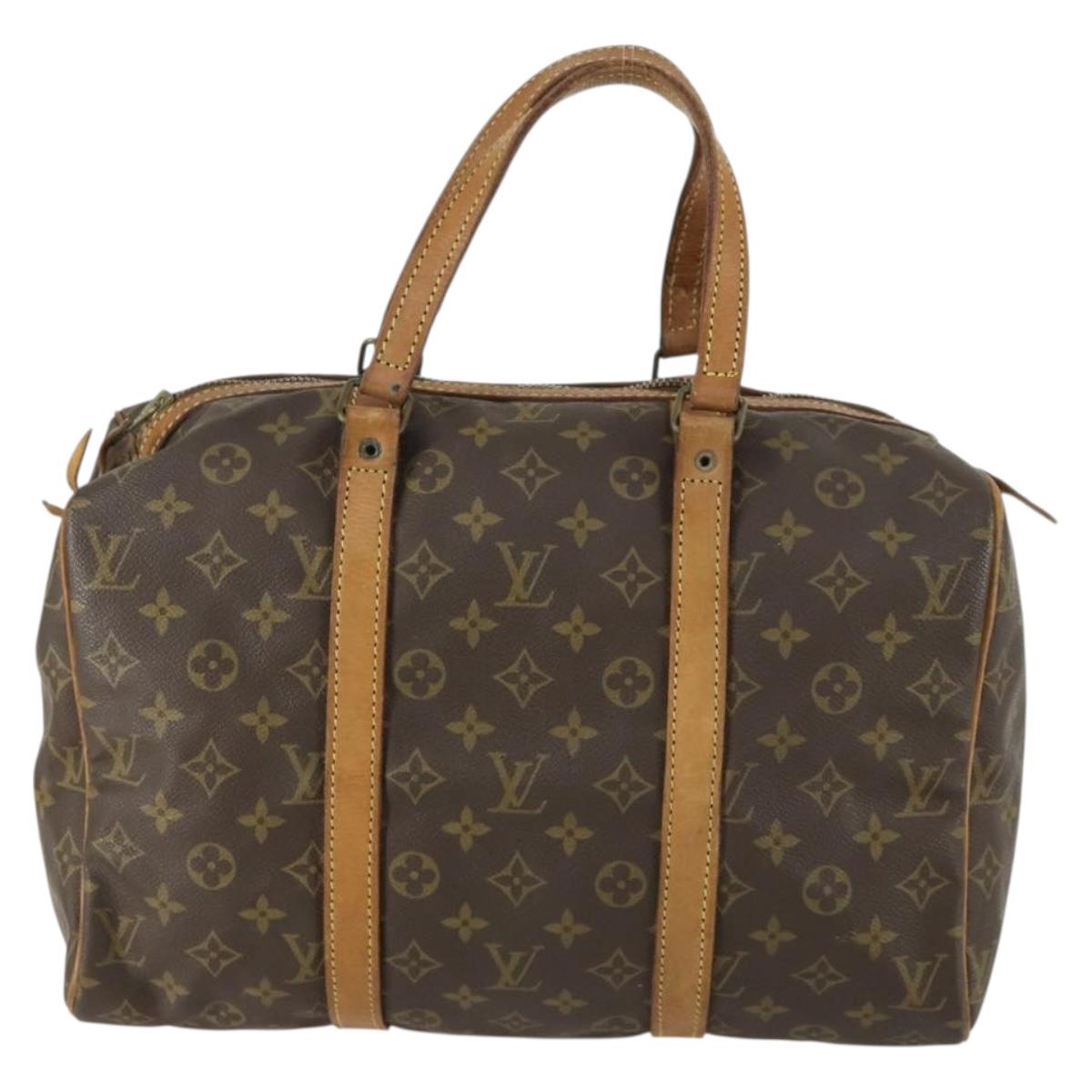 LOUIS VUITTON Monogram Sac Souple 35 Boston Bag M41626 LV Auth bs31783
