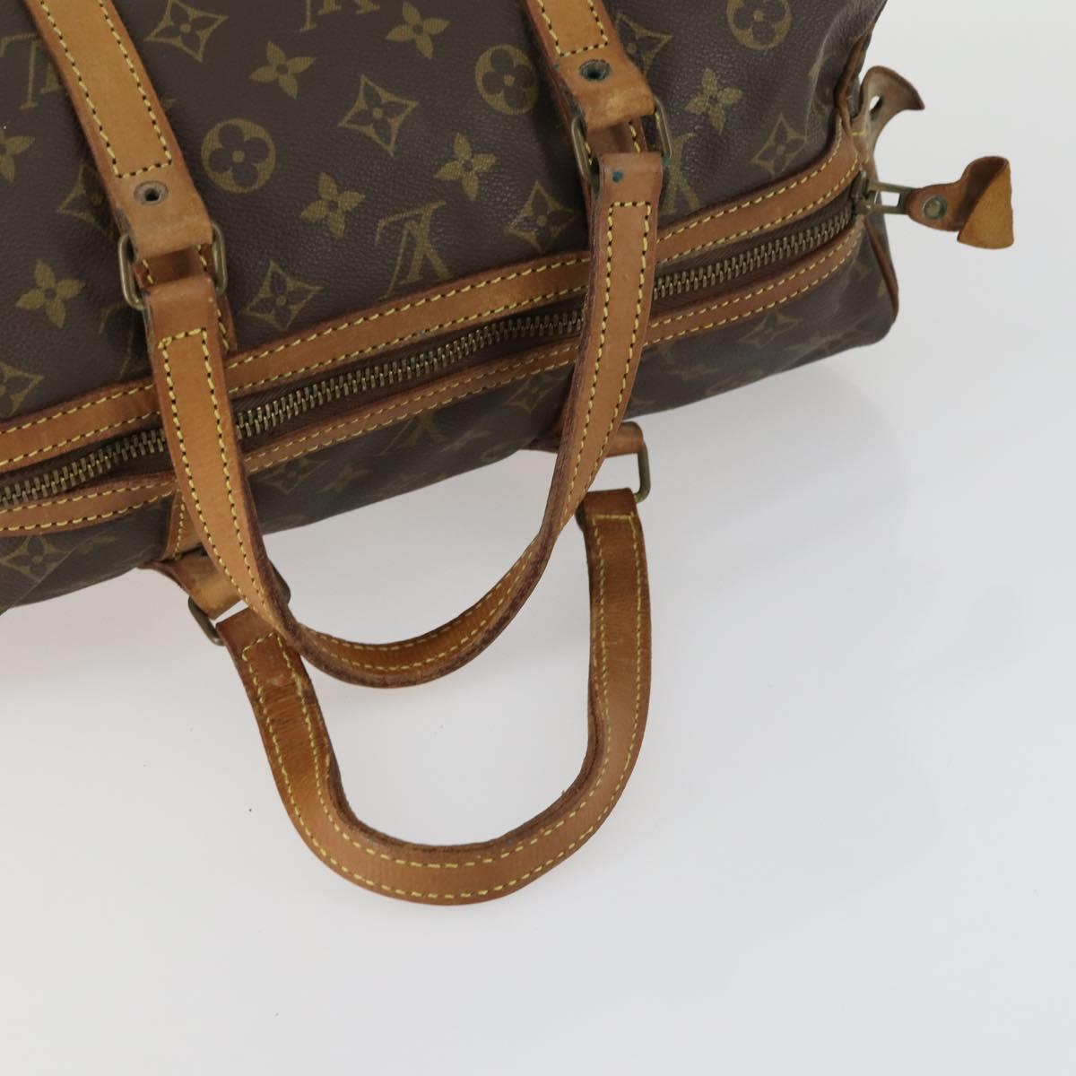 LOUIS VUITTON Monogram Sac Souple 35 Boston Bag M41626 LV Auth bs31783