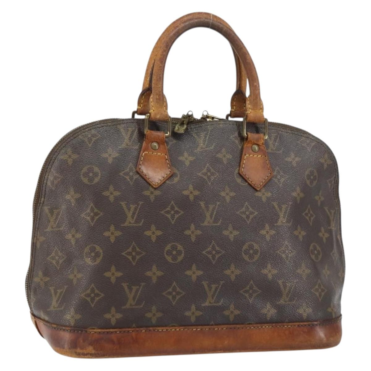LOUIS VUITTON Monogram Alma Hand Bag M51130 LV Auth bs31786