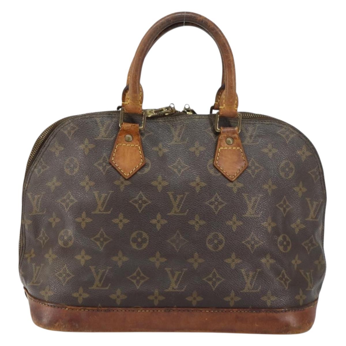 LOUIS VUITTON Monogram Alma Hand Bag M51130 LV Auth bs31786
