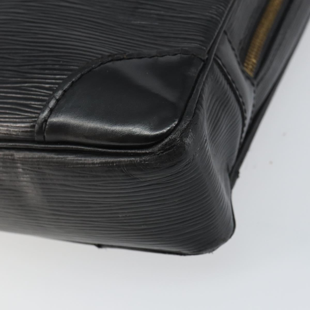 LOUIS VUITTON Epi Porte Documents Voyage Bag Black M40321 LV Auth bs31789