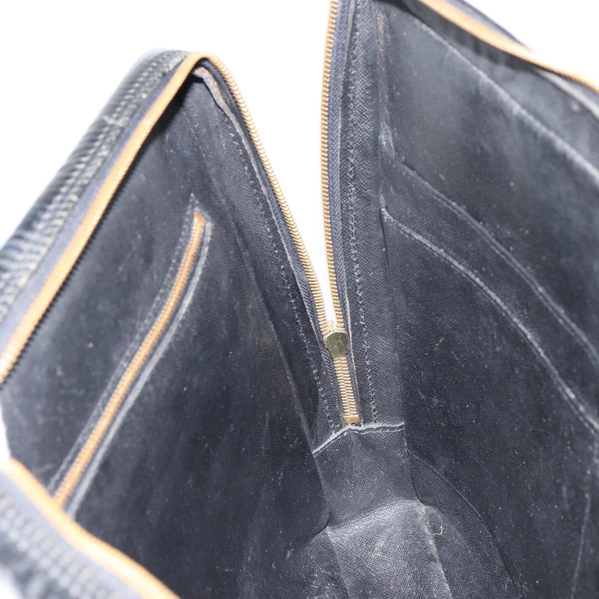 LOUIS VUITTON Epi Porte Documents Voyage Bag Black M40321 LV Auth bs31789