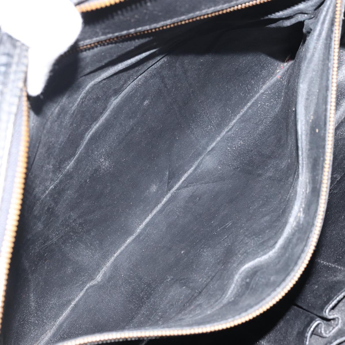 LOUIS VUITTON Epi Porte Documents Voyage Bag Black M40321 LV Auth bs31789
