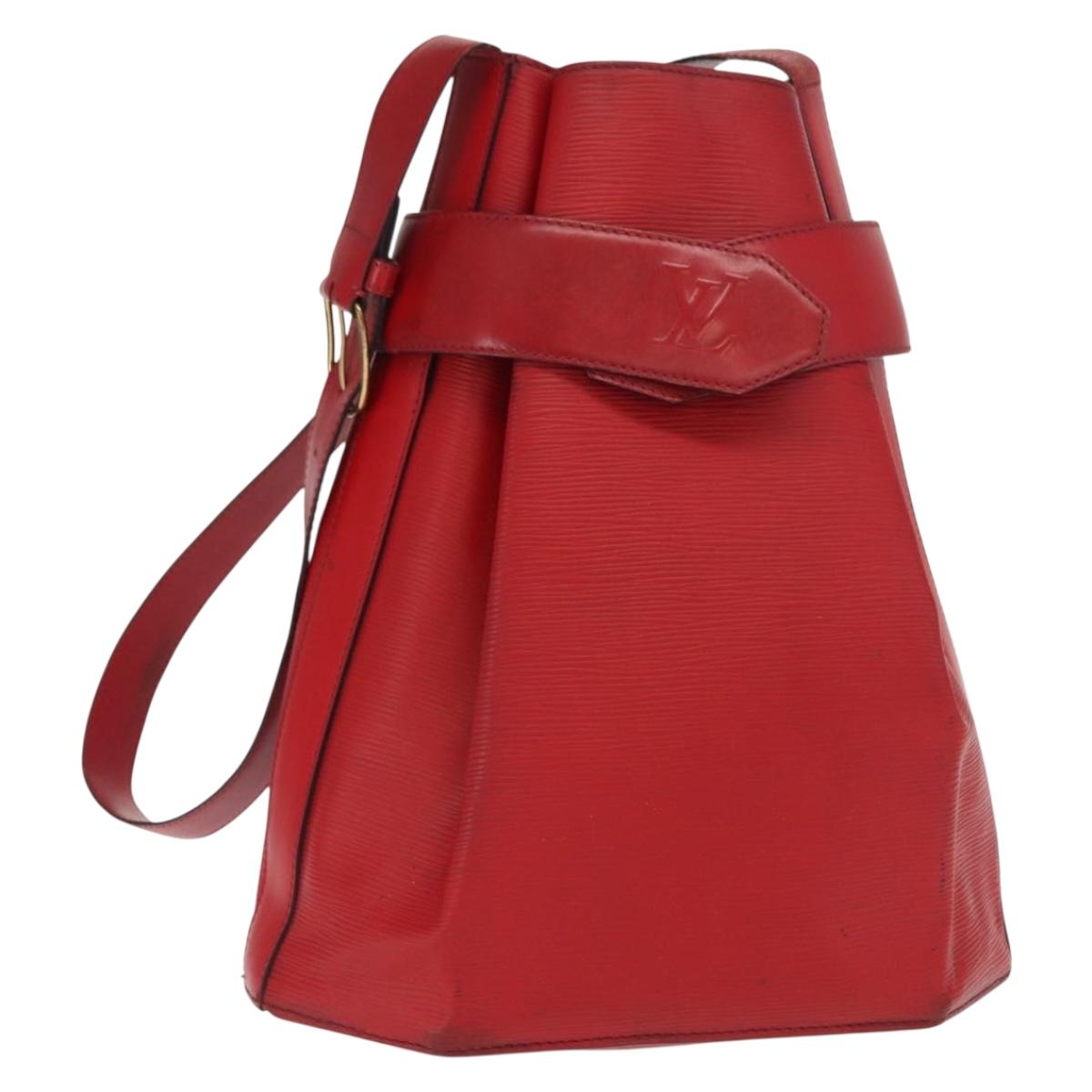 LOUIS VUITTON Epi Sac Depaule GM Shoulder Bag Red M80197 LV Auth bs31790
