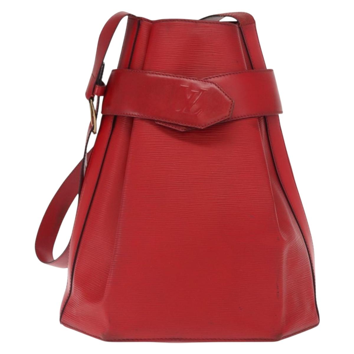 LOUIS VUITTON Epi Sac Depaule GM Shoulder Bag Red M80197 LV Auth bs31790