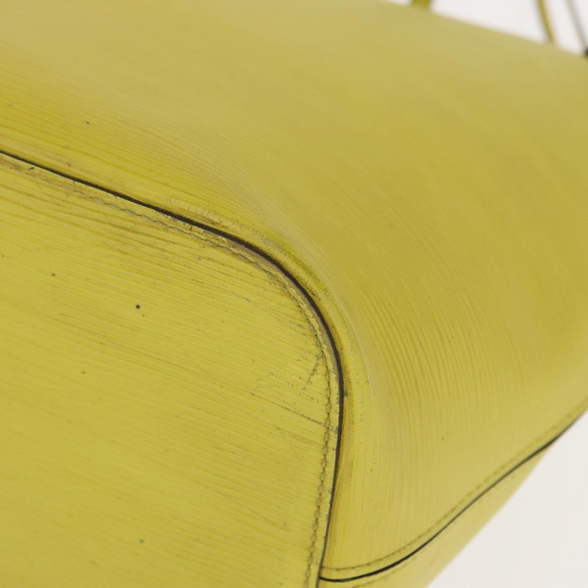 LOUIS VUITTON Epi Neverfull MM Tote Bag Yellow Pistachian M40956 LV Auth bs31791