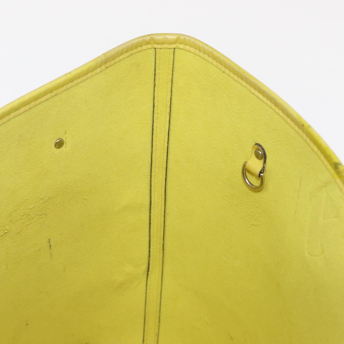 LOUIS VUITTON Epi Neverfull MM Tote Bag Yellow Pistachian M40956 LV Auth bs31791