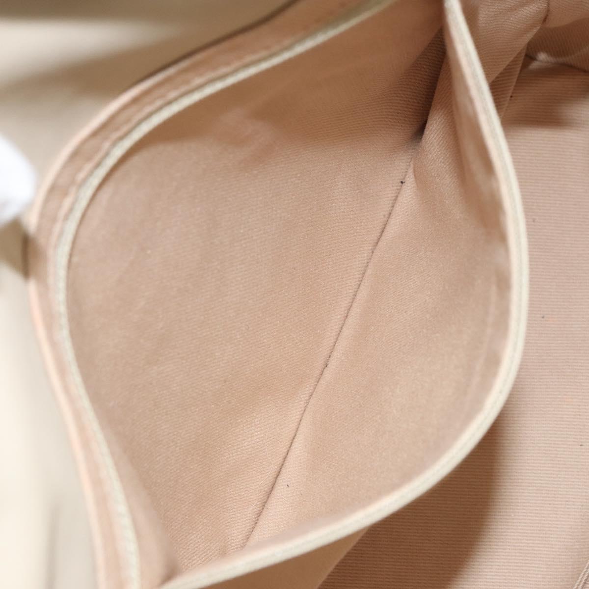 CHANEL Camelia Tote Bag Leather Beige Gold CC Auth bs31794A