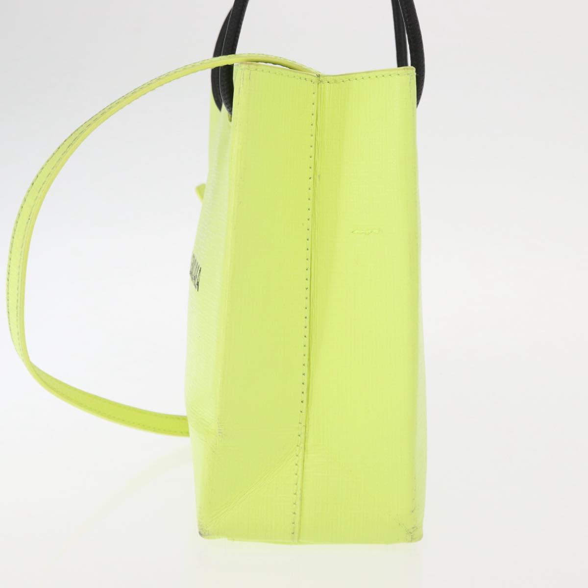 BALENCIAGA Tote Bag Leather 2way Yellow 572411 Auth bs31818