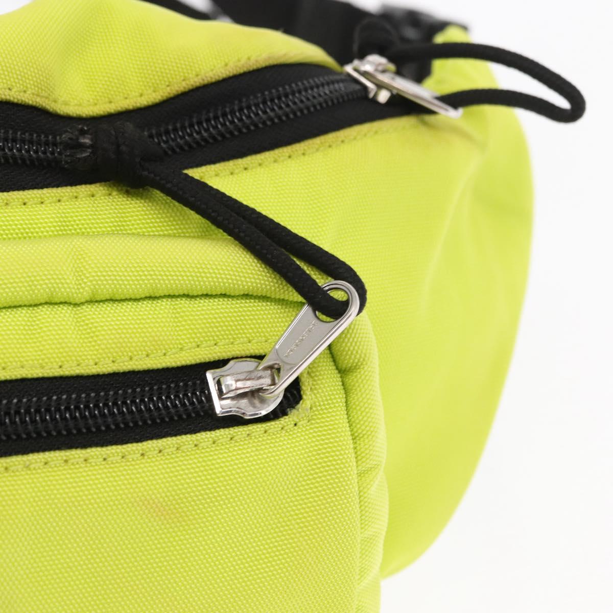 BALENCIAGA Waist bag Nylon Yellow Silver 567041 Auth bs31819